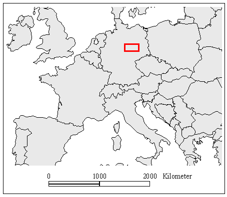 Location of the study area Harz Mountains